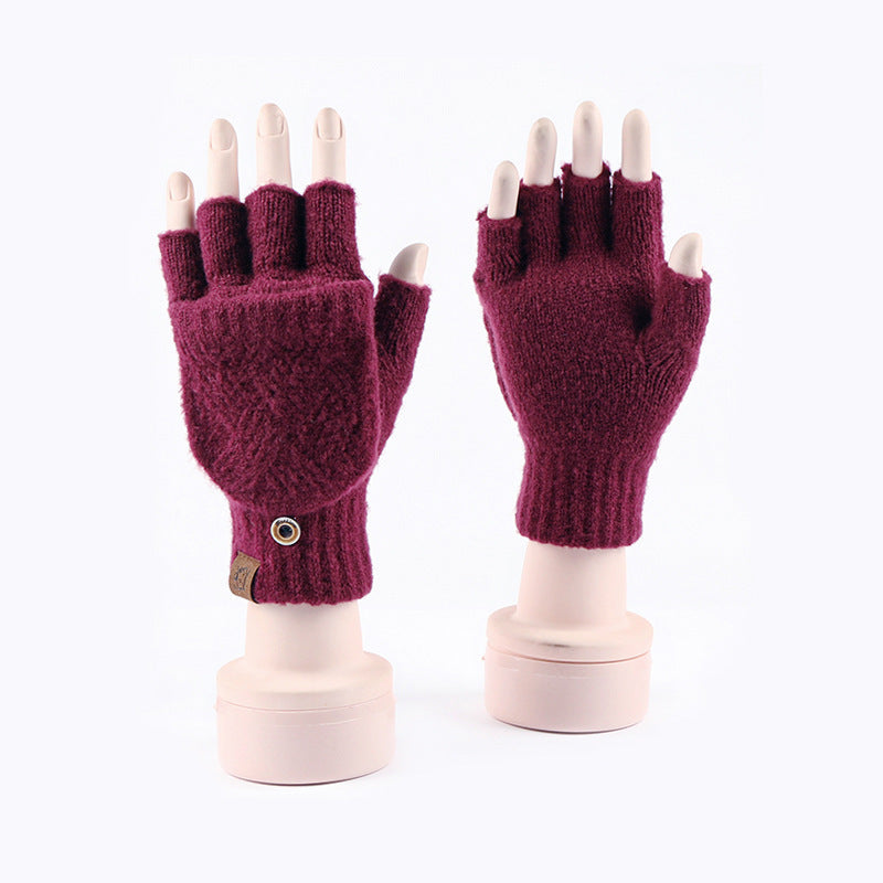 “Knitted Flip Gloves”