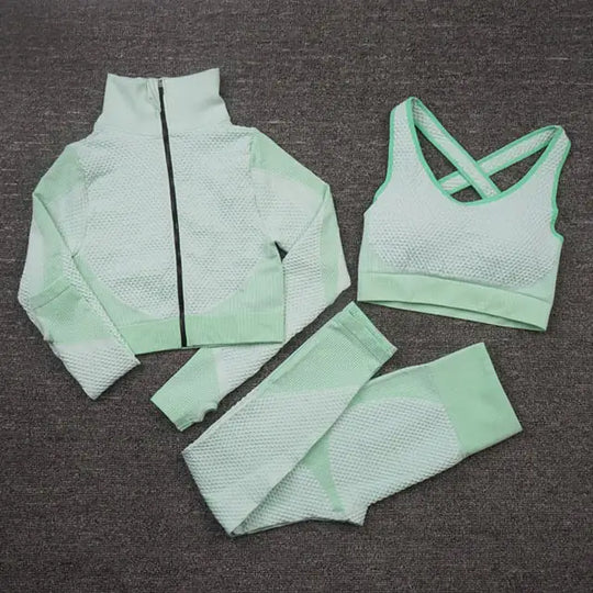 “Delilah Waffle Seamless Activewear Set”