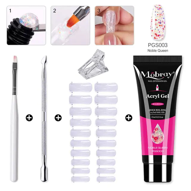 "Mobray Poly Gel Nail Kit"