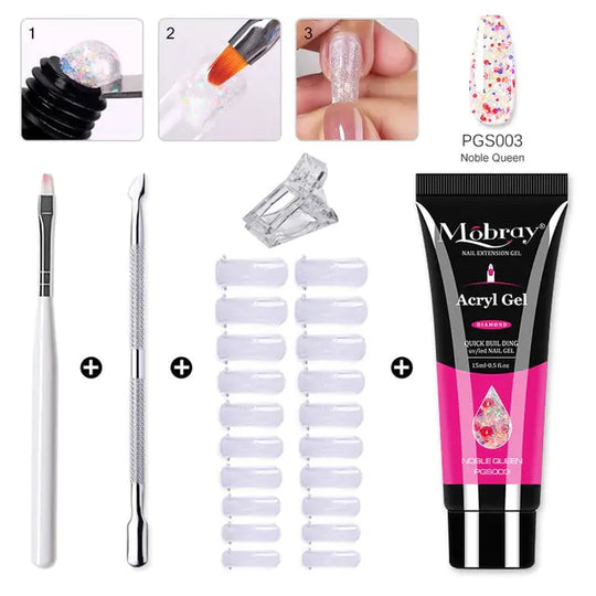 "Mobray Poly Gel Nail Kit"