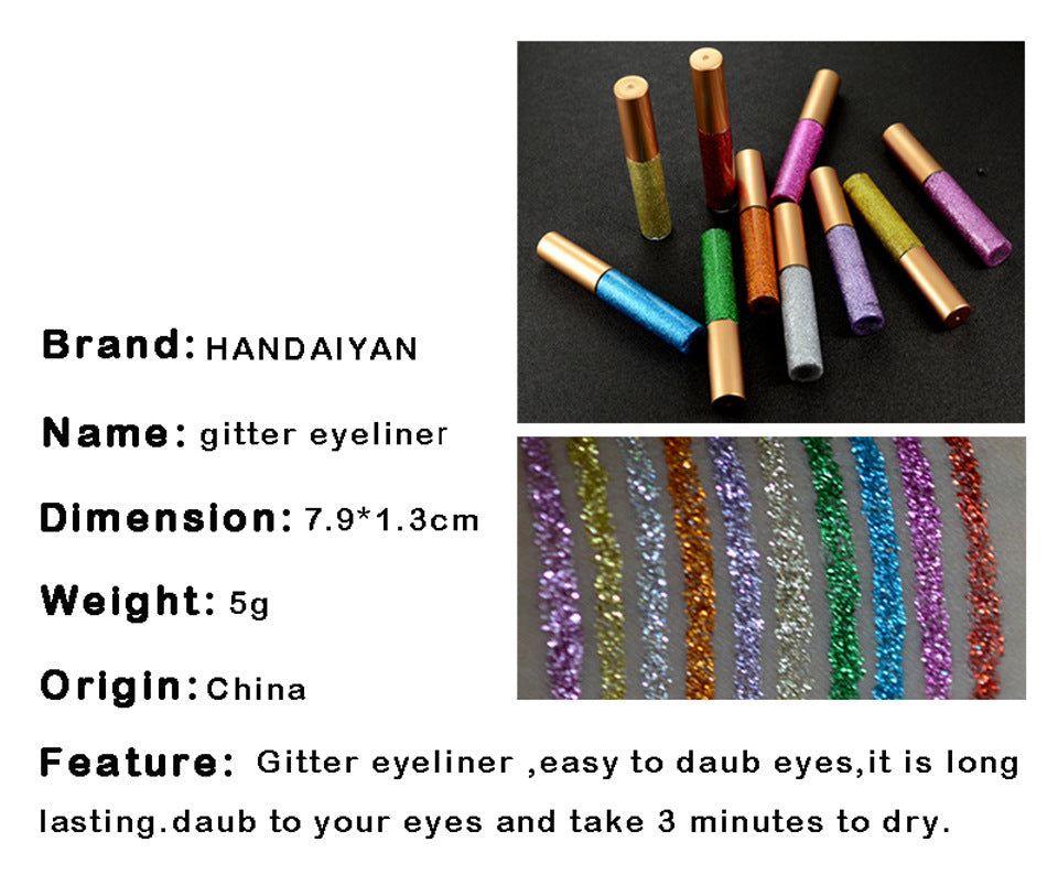 “HANDAIYAN Liquid Glitter Eyeliner”