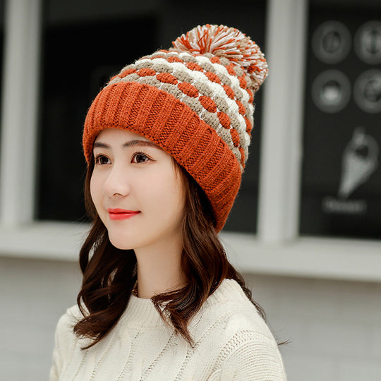 Knit Hat Sweet And Cute All Match Cycling Hood Women