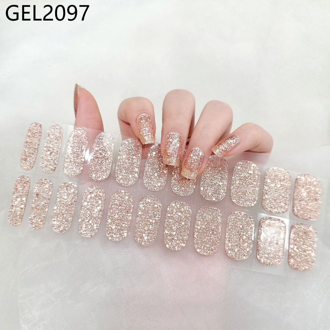 Pure Color Onion Powder Baking-free Gel Nail Art