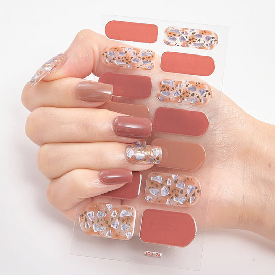 Nail Stickers Factory Direct Sales Bronzing Laser 3d Cross-border High Quality Nails