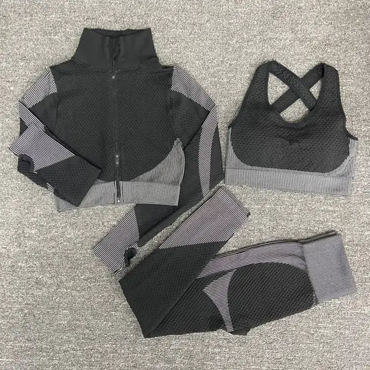 “Delilah Waffle Seamless Activewear Set”