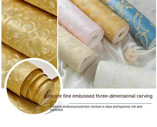 Self-adhesive Non-woven 3D Fine Pressing Wallpaper