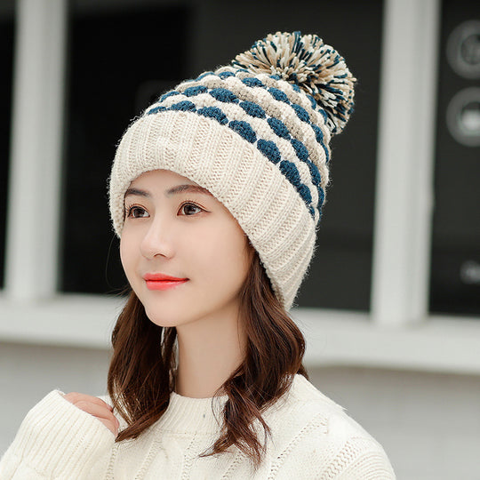 Knit Hat Sweet And Cute All Match Cycling Hood Women