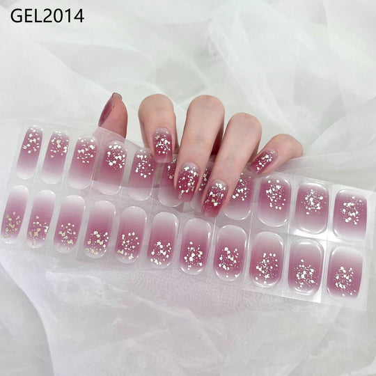 Pure Color Onion Powder Baking-free Gel Nail Art