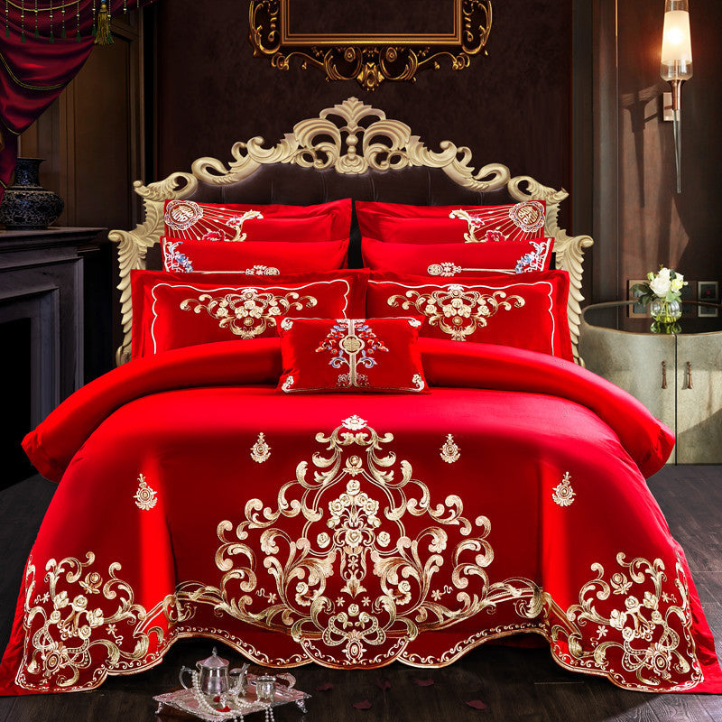 “Lucky Red 4 Piece Comforter Set”