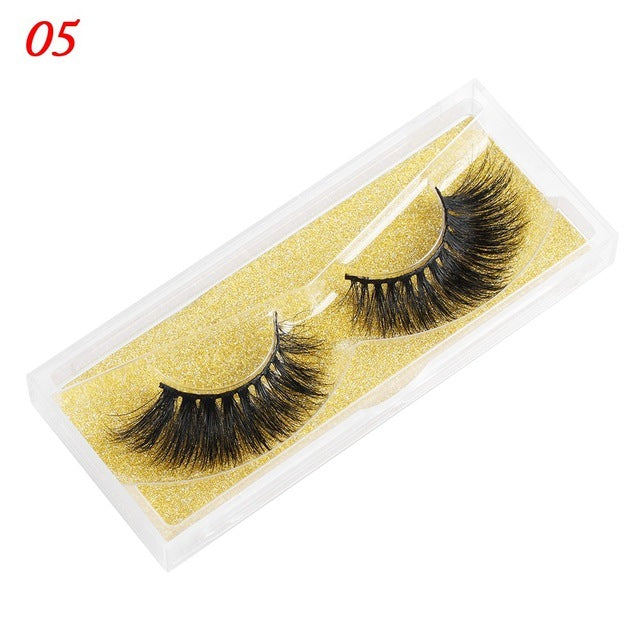 “25 mm Mink 5D Strip False Lashes”