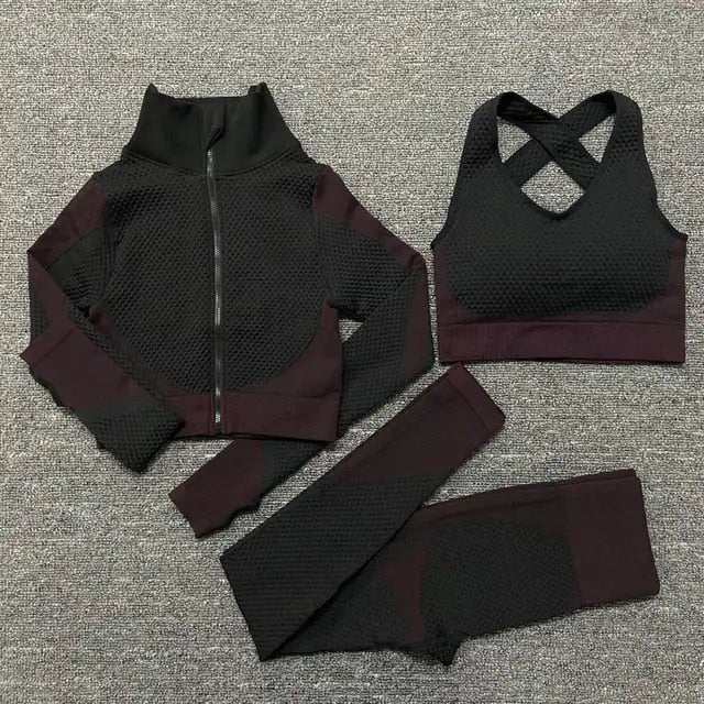 “Delilah Waffle Seamless Activewear Set”