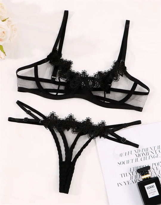 “Ellolace Midnight Rendezvous 2 Piece Lingerie Set”