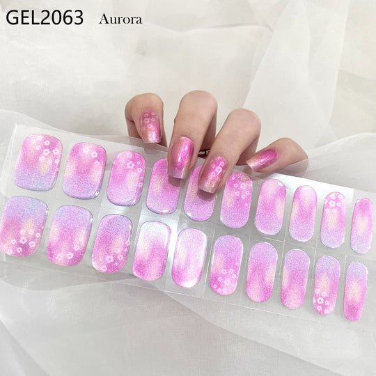 Pure Color Onion Powder Baking-free Gel Nail Art