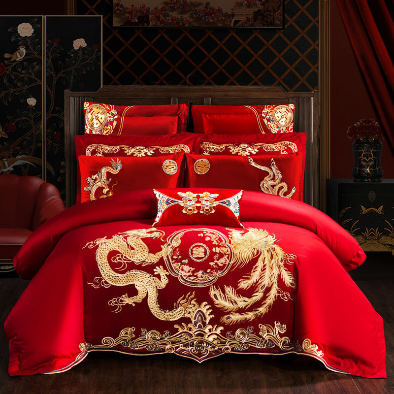 “Lucky Red 4 Piece Comforter Set”