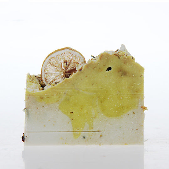 "Jasmine and Lemon Dried Flower Essential Oil  Soap"