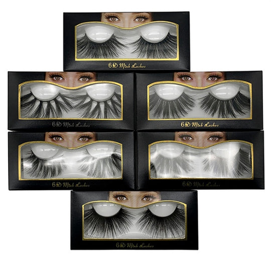 “25mm Mink 6D Strip False Lashes”