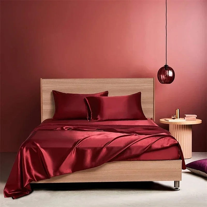 “Satin Sheets 4 Piece Set”