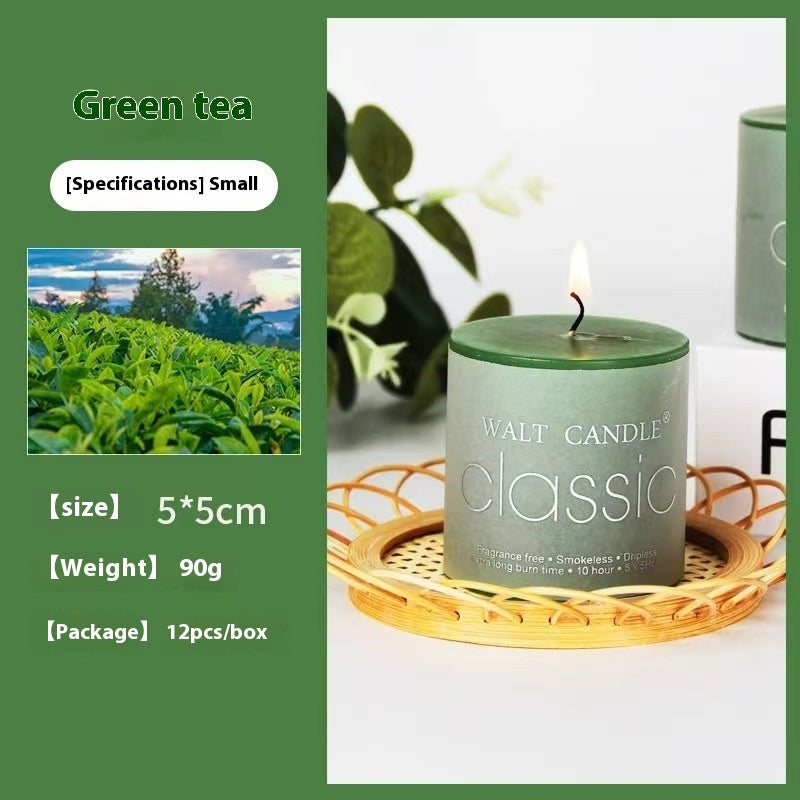 Cylindrical Color Aromatherapy Candle Brilliant Fragrance Candle Smokeless Candles