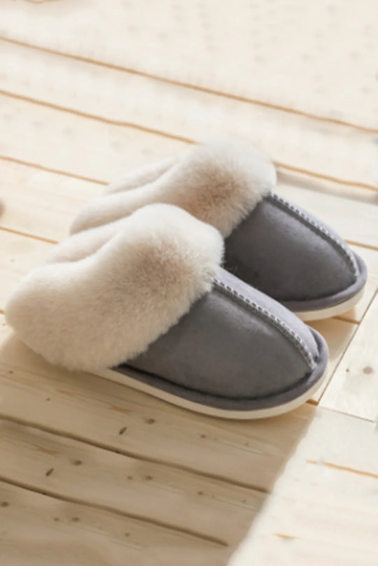 “Suede Winter Slippers”