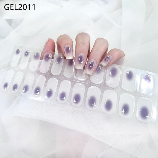 Pure Color Onion Powder Baking-free Gel Nail Art