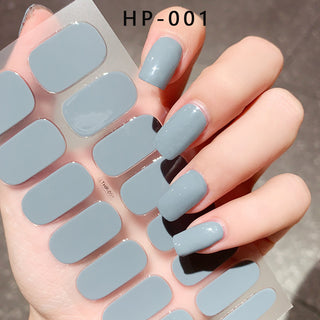 Waterproof And Durable Second Generation Semi-cured UV Nail Beauty Stickers