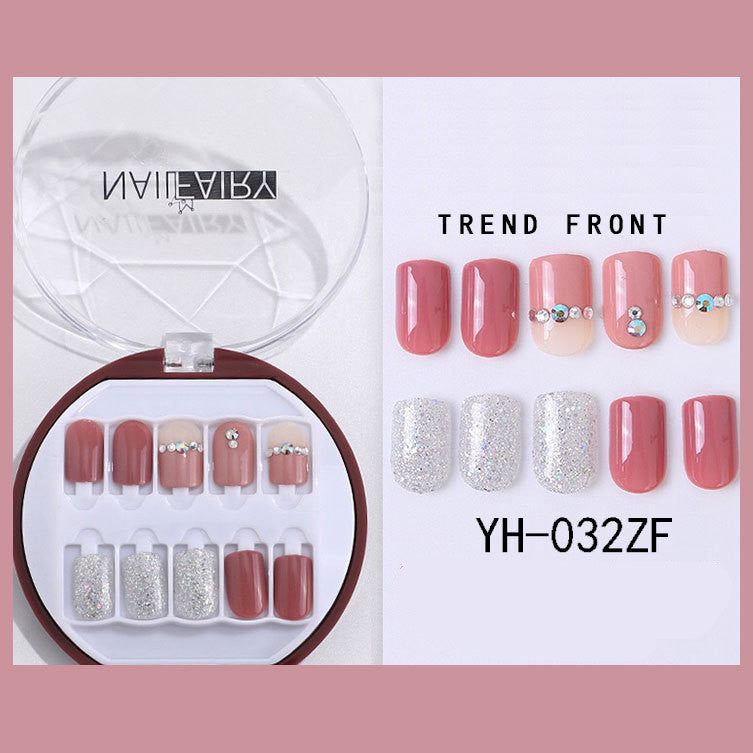 “Nail Fairy Short Square 30 Piece Fashion Nail Set”