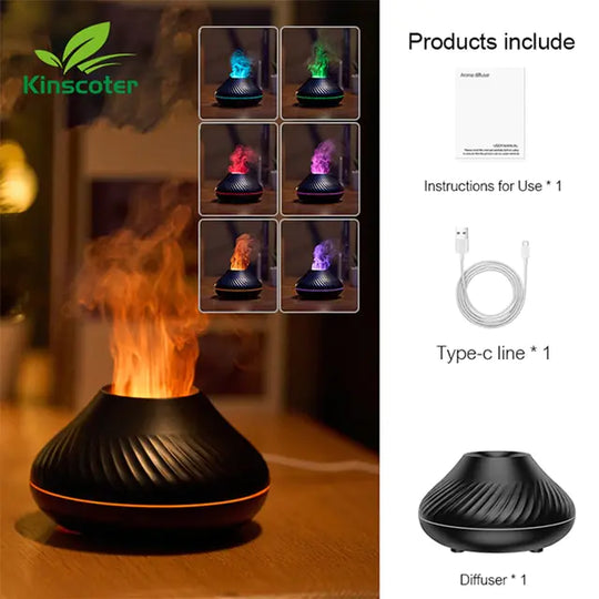 "Volcano LED Essential Oil Diffuser and Humidifier"