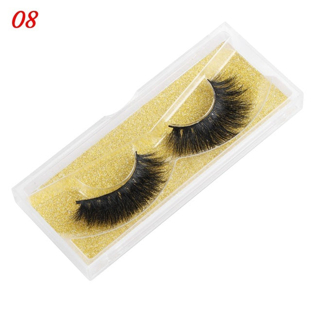 “25 mm Mink 5D Strip False Lashes”