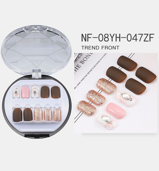 “Nail Fairy Short Square 30 Piece Fashion Nail Set”