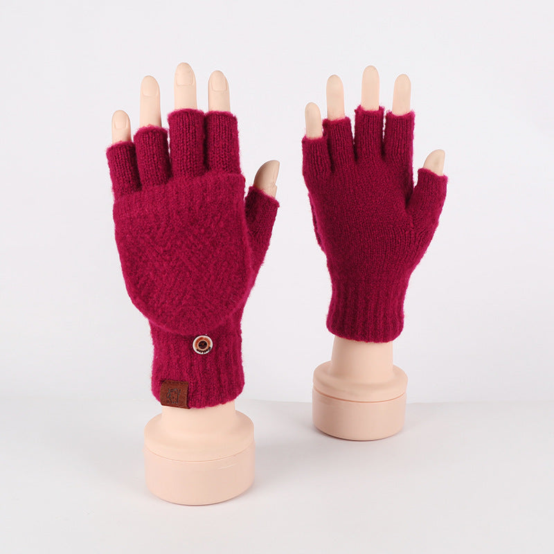 “Knitted Flip Gloves”