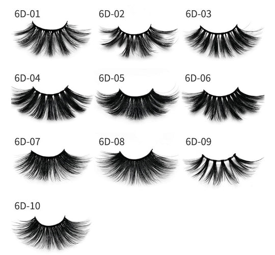 “25mm Mink 6D Strip False Lashes”