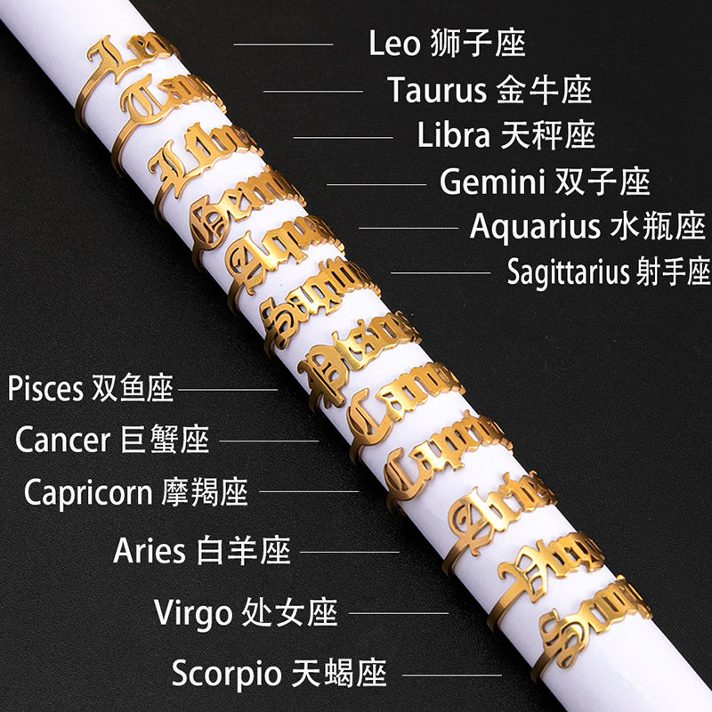 “Horoscope Fashion Ring”