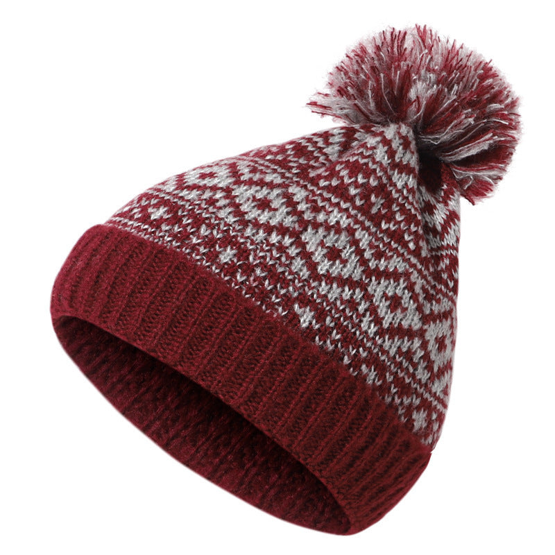 “Knitted Wool Puff Hat”