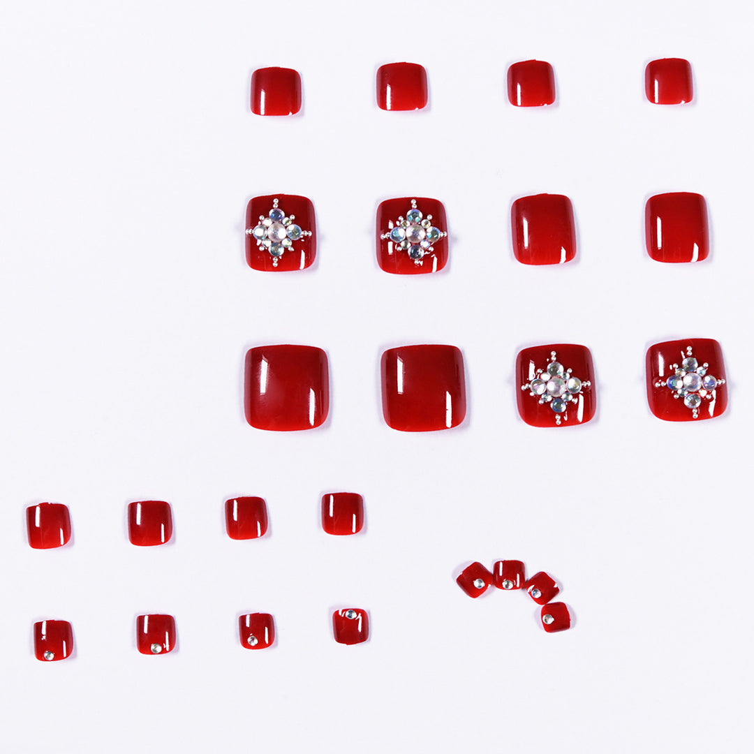 “Eastern Star 24 Piece Fashion Toe Nails”