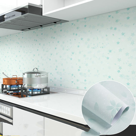 Self-adhesive High Temperature Resistant Cooking Range Cabinet Wallpaper