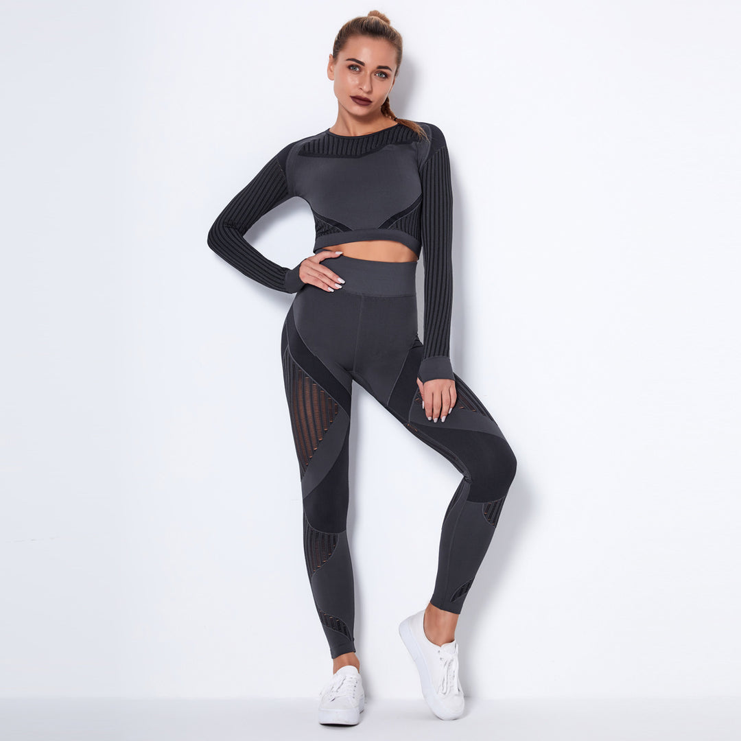 "Reagan Breathable Two Piece Thumbhole Activewear Set”