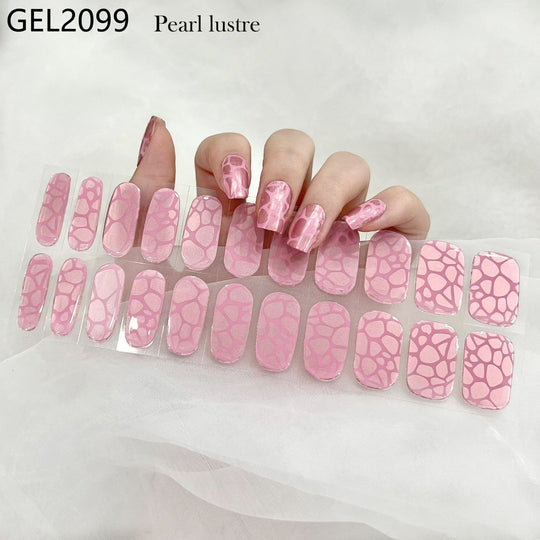 Pure Color Onion Powder Baking-free Gel Nail Art