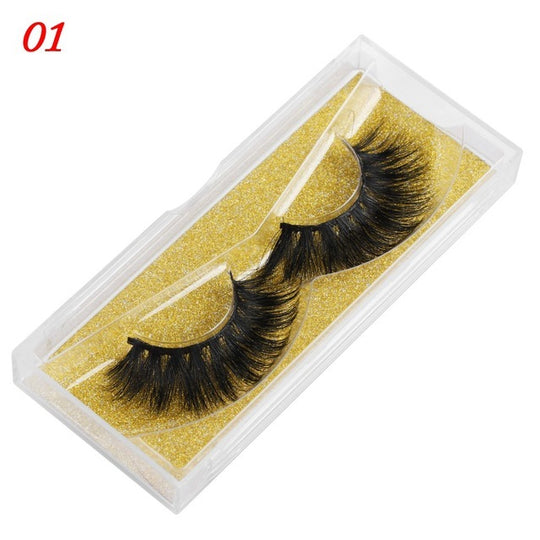 “25 mm Mink 5D Strip False Lashes”