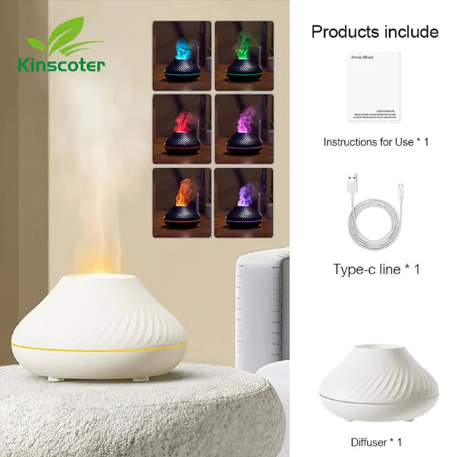 "Volcano LED Essential Oil Diffuser and Humidifier"