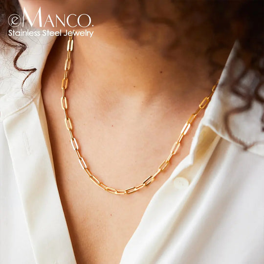 "Manco Paperclip Link Fashion Necklace"