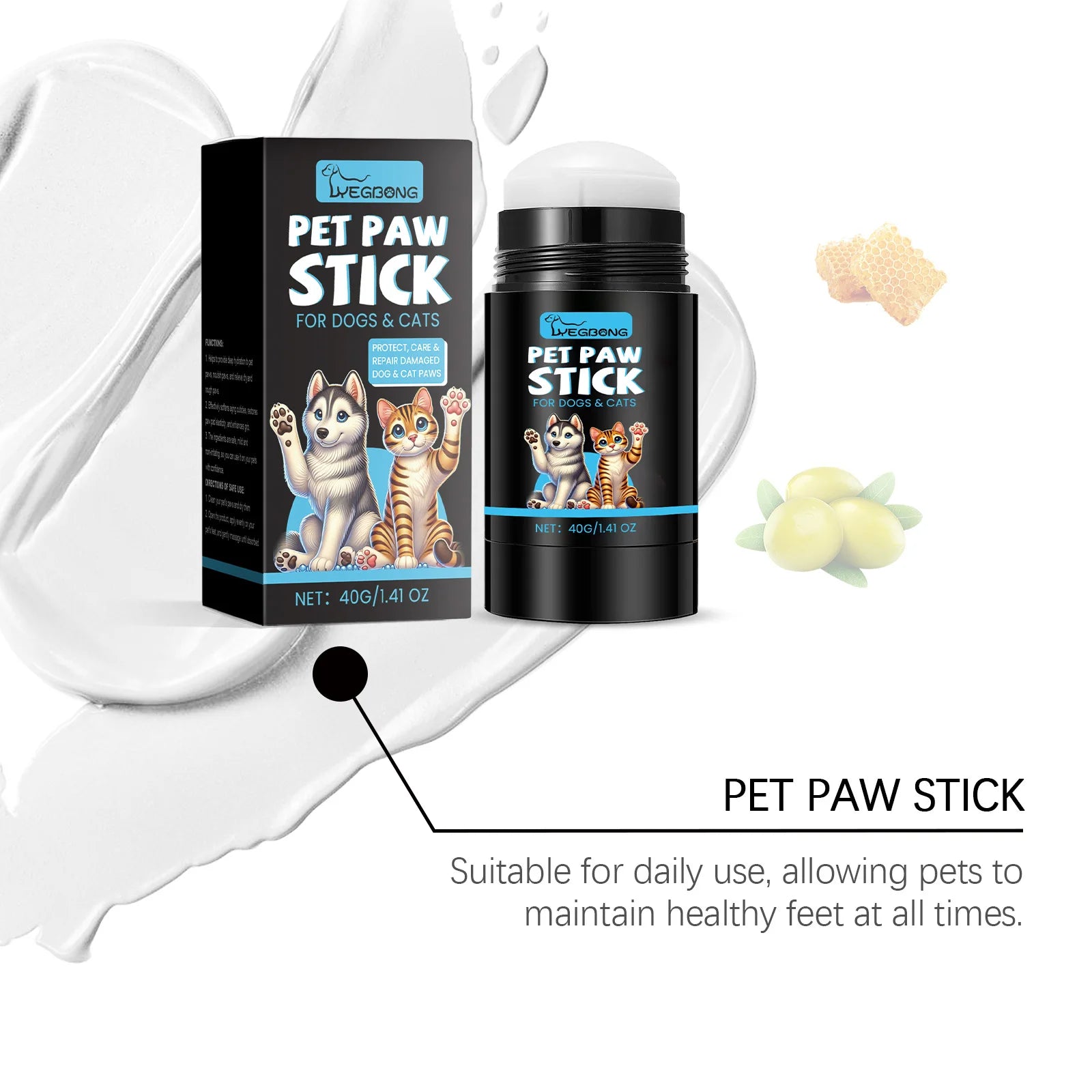 Cat and Dog Paw Roller Cream