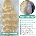 Blonde Body Wave Wigs Human Hair