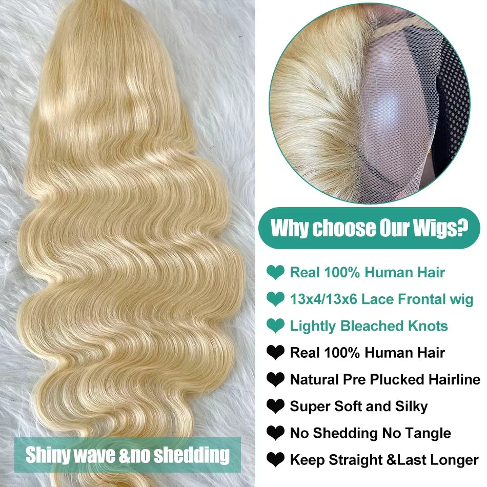 Blonde Body Wave Wigs Human Hair
