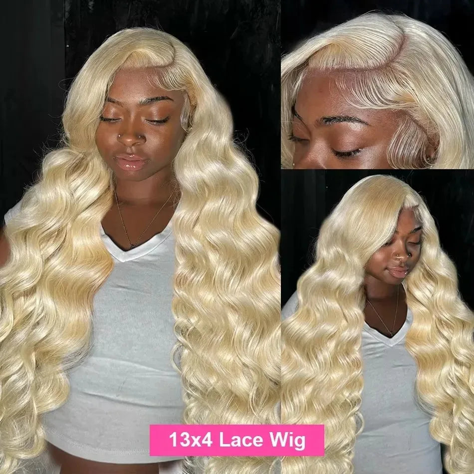 Blonde Body Wave Wigs Human Hair