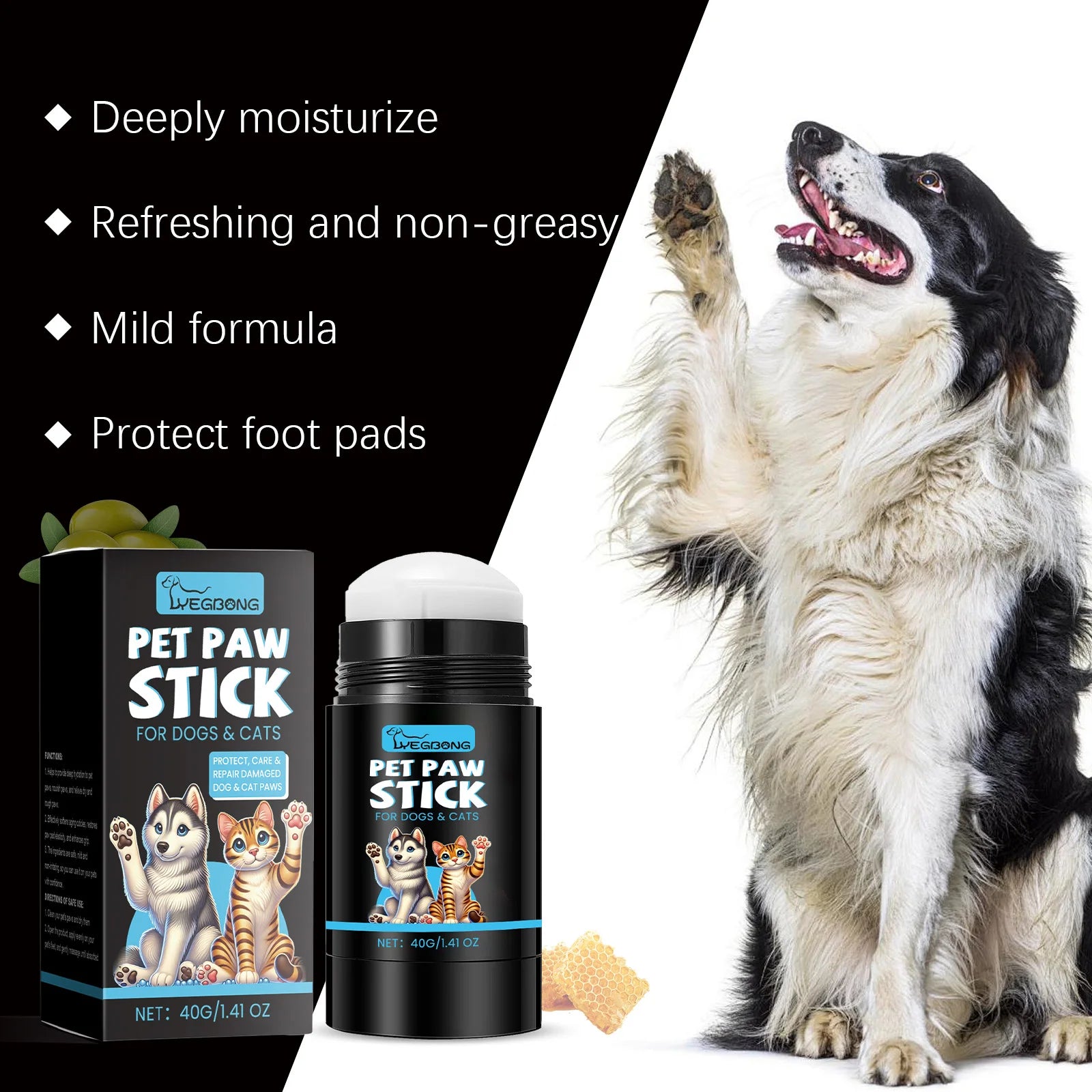 Cat and Dog Paw Roller Cream