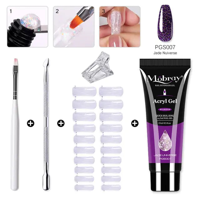 "Mobray Poly Gel Nail Kit"