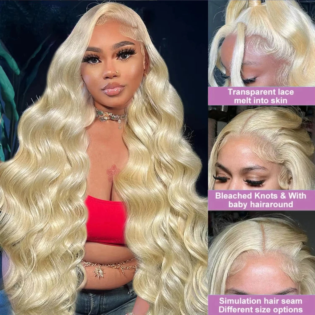 Blonde Body Wave Wigs Human Hair