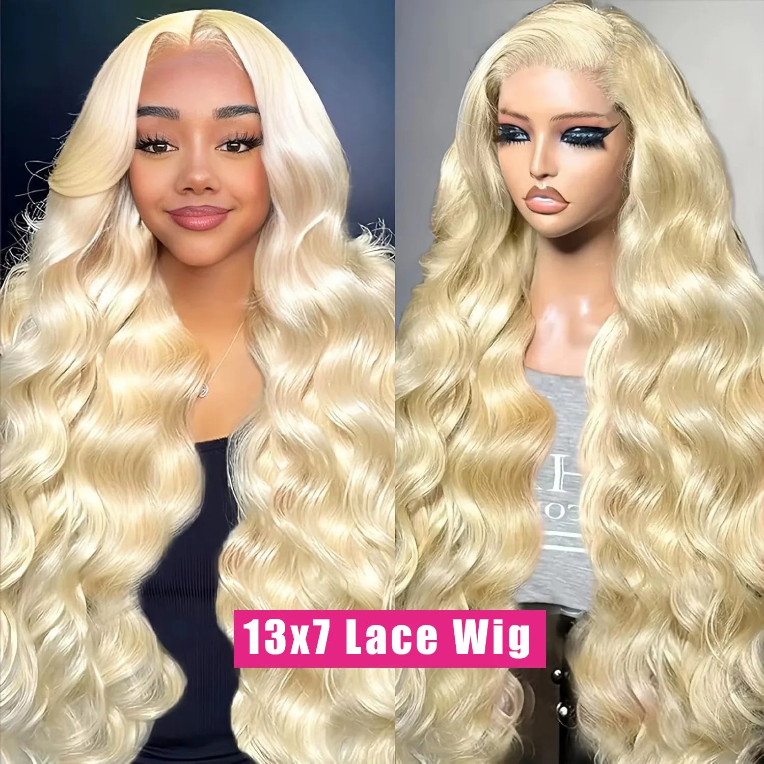 Blonde Body Wave Wigs Human Hair
