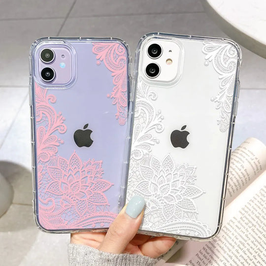 “Lace Flowers iPhone Case”