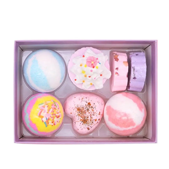 "Bubble Cupcake Spa Bath Bombs Set"